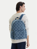 Zaino Calvin Klein in Denim Monogram - Blu Jeans