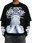 NOISSEY Diamond Liberty Graphic Fake-Two-Piece Heavyweight