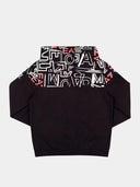 Giubbino Antivento EA7 Emporio Armani Junior con Cappuccio e Grafica Logata