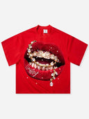 NOISSEY T-SHIRT BLING RED LIPS