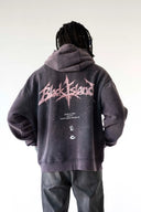 BLACK ISALND ADA2067 Vintage Washed Graphic Oversized Hoodie