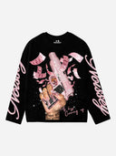 NOISSEY Pink Money Rain Machine & Glam Nails Long Sleeves