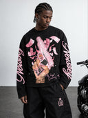 NOISSEY Pink Money Rain Machine & Glam Nails Long Sleeves