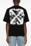 OFF-WHITE T-SHIRT FLOWER ARROW Black