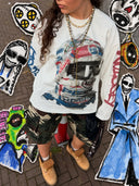 NOISSEY T-shirt Speed Phantom Racing Mask Asymmetric Graffiti