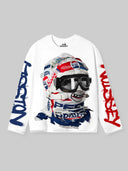 NOISSEY T-shirt Speed Phantom Racing Mask Asymmetric Graffiti