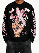 NOISSEY Pink Money Rain Machine & Glam Nails Long Sleeves