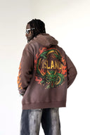 BLACK ISLAND ADA2068 Vintage Washed Snake Graphic