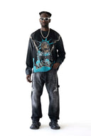 BLACK ISLAND ADA2090 Statue Graphic Sweatshirt