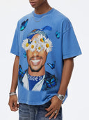 NOISSEY  "Rap Star" Blue Tee - Vintage Graphic