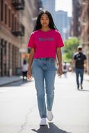 DISCLAIMER T-SHIRT DONNA 26EDS55624 Rosa