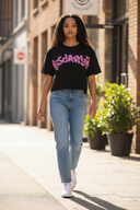 DISCLAIMER T-SHIRT DONNA 26EDS55554 Nero