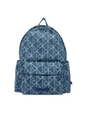 Zaino Calvin Klein in Denim Monogram - Blu Jeans