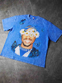 NOISSEY  "Rap Star" Blue Tee - Vintage Graphic