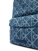 Zaino Calvin Klein in Denim Monogram - Blu Jeans