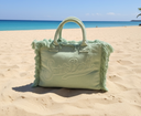 SAINT BARTH Borsa Vanity Terry Verde