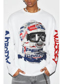 NOISSEY T-shirt Speed Phantom Racing Mask Asymmetric Graffiti