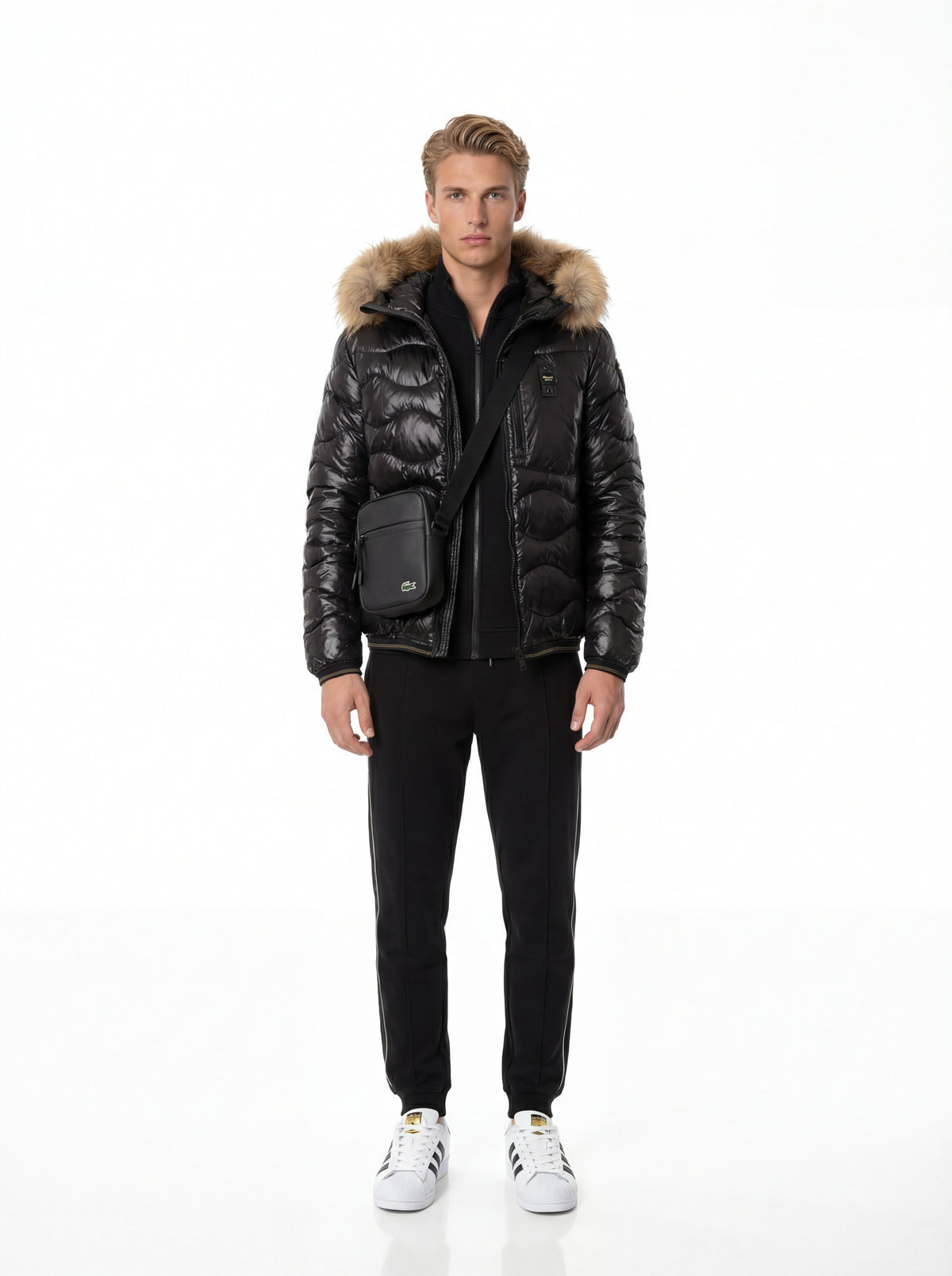 Superstar + Blauer Giubbino Uomo + Guess Tuta Uomo + Lacoste Tracolla - 02