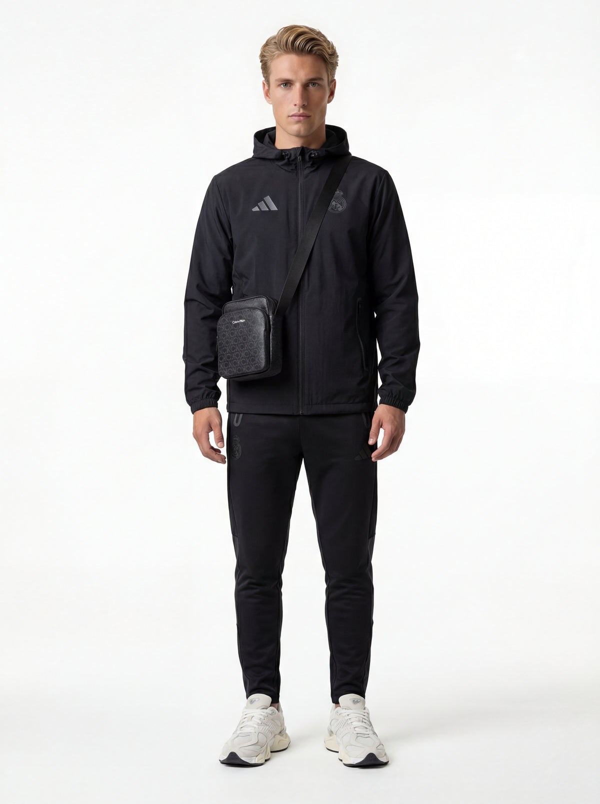 New Balance U9060WHT + Adidas Tuta Real + Guess Tuta Uomo + Calvin Klein Tracolla - 02