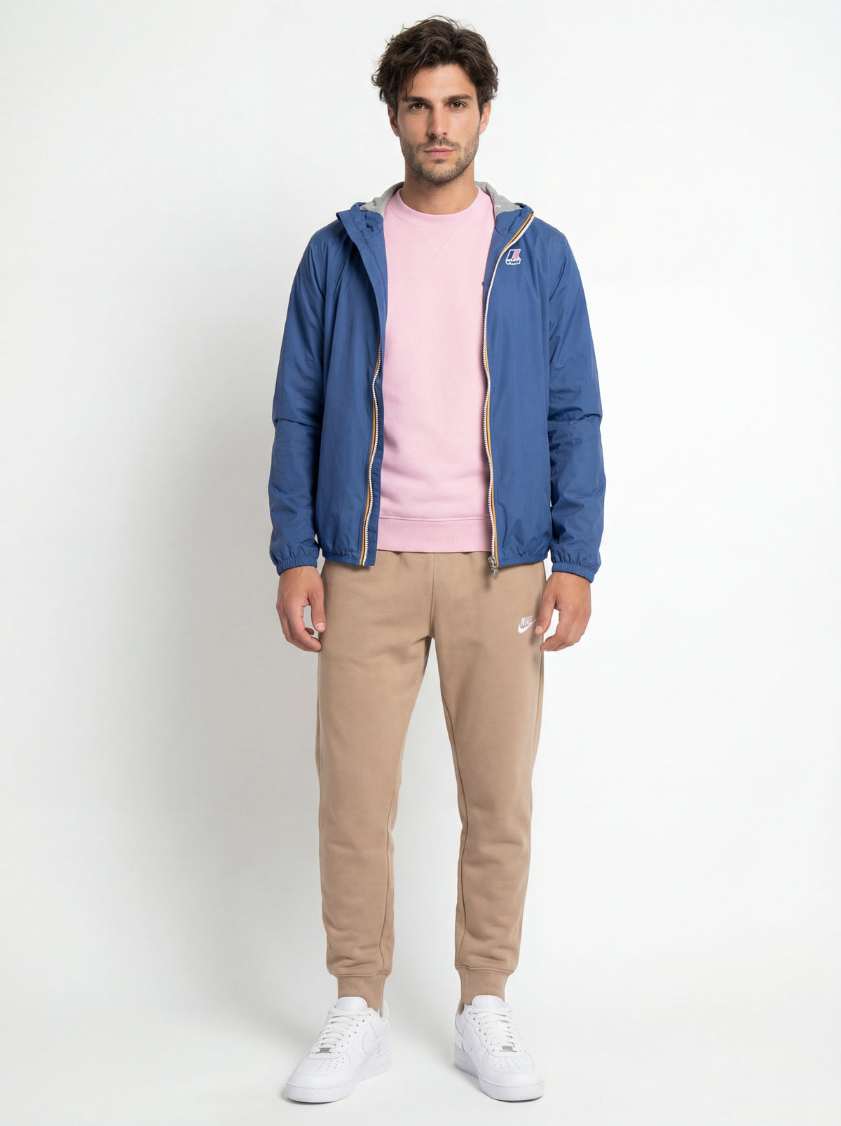 CW2288 111 Air + Lacoste Felpa SH9608 + Nike Pantalone Tuta + K-Way Giubbino Primaveril - 02